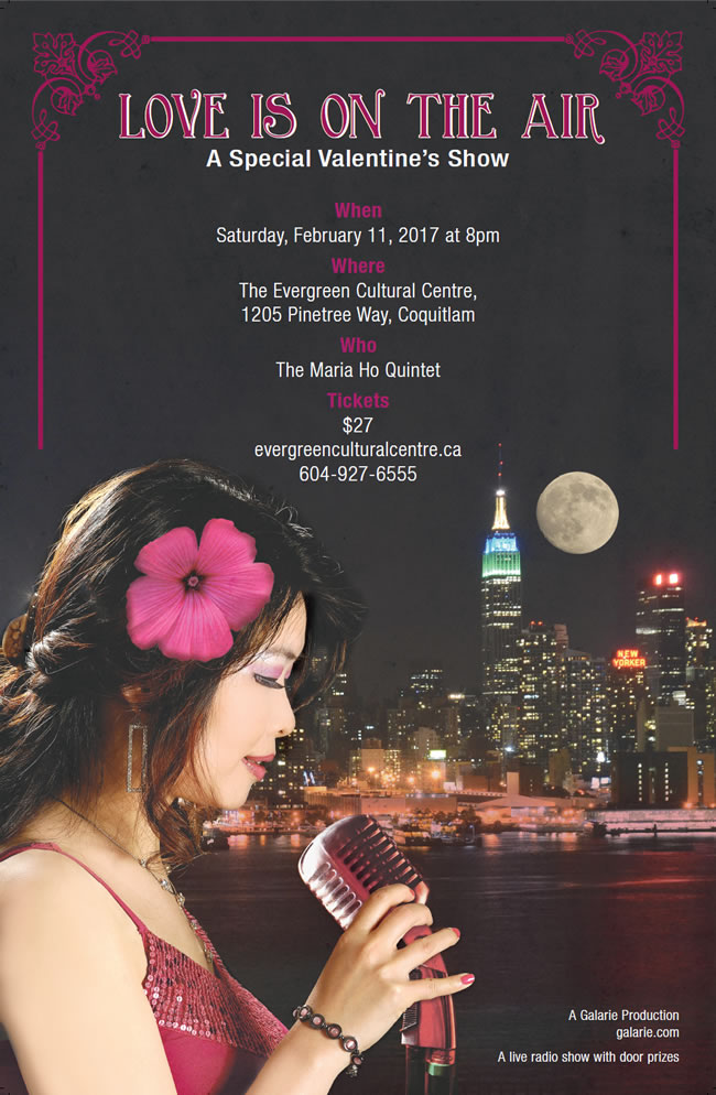 Valentine Day Special Event with the Maria Ho Quintet